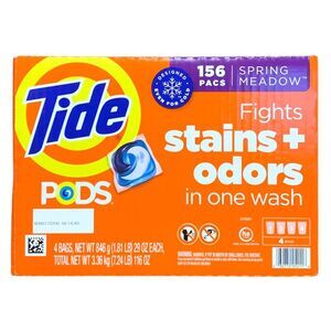 Tide Pods Laundry Detergent Pacs, Spring Meadow, 156 Count